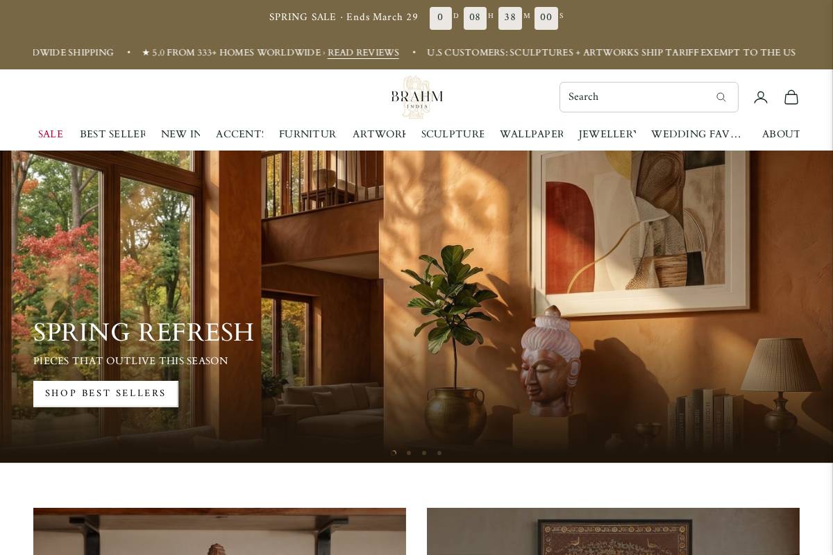 brahmcollection.com homepage screenshot