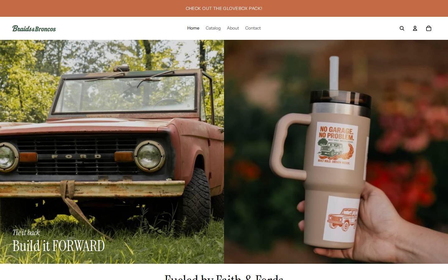 braidsandbroncos.com homepage screenshot