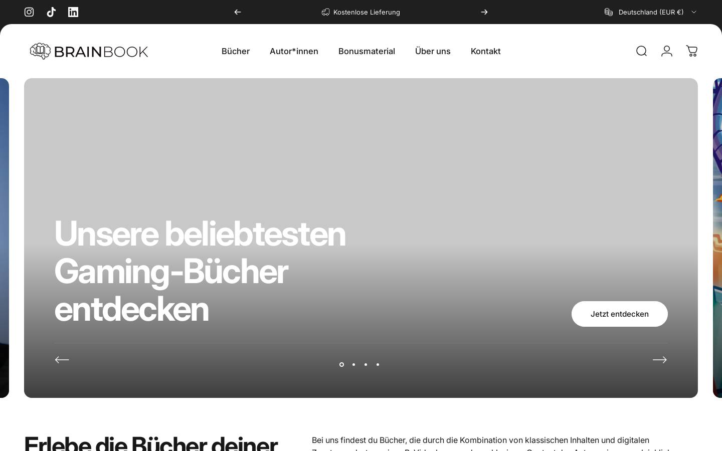Brainbook Verlag homepage screenshot