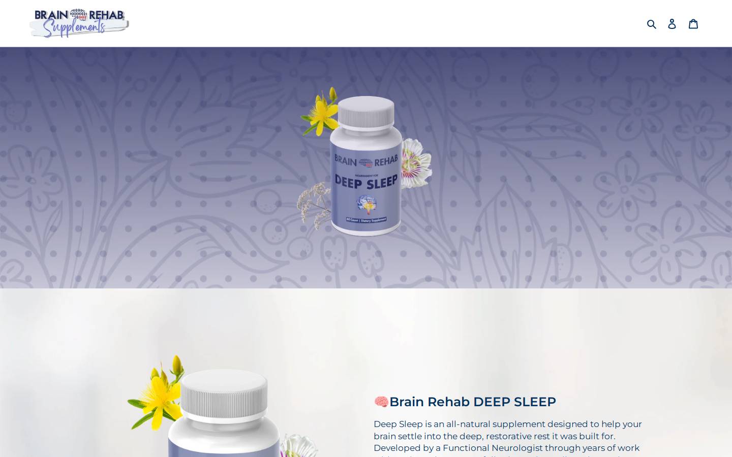brainrehabdeepsleep.com homepage screenshot