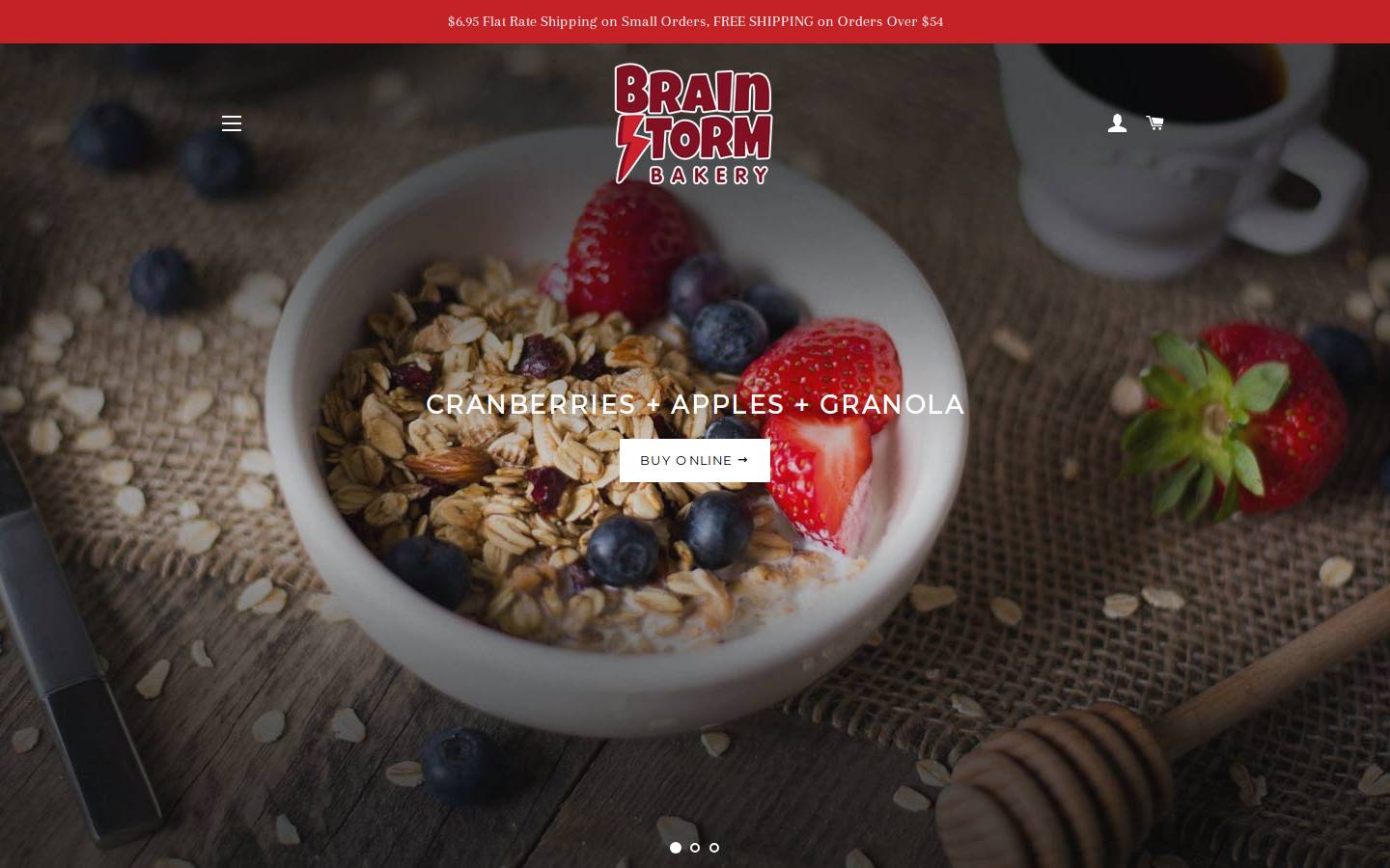 brainstormbakery.com homepage screenshot