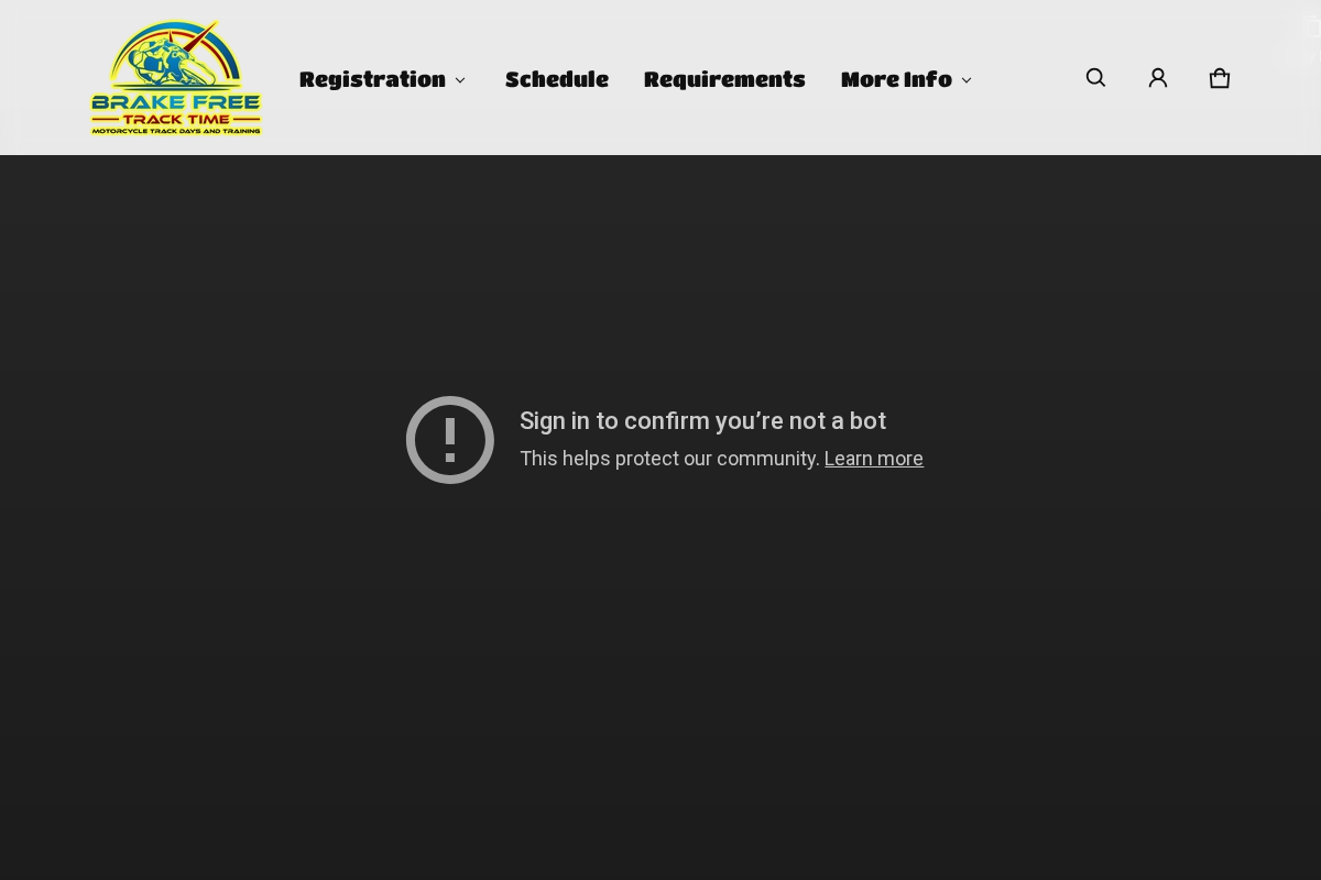 BrakeFreeTrackTime homepage screenshot