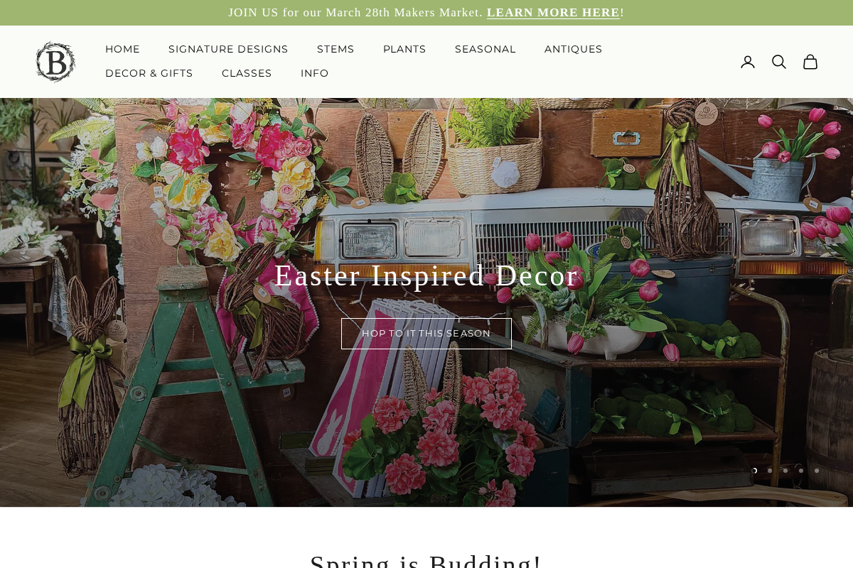 Branches Designs homepage screenshot