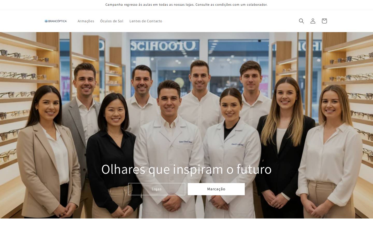 brancoptica.pt homepage screenshot