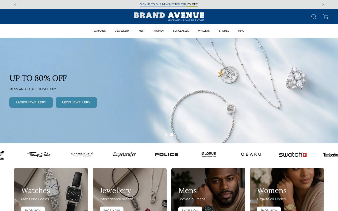 brandavenue.co.za homepage screenshot