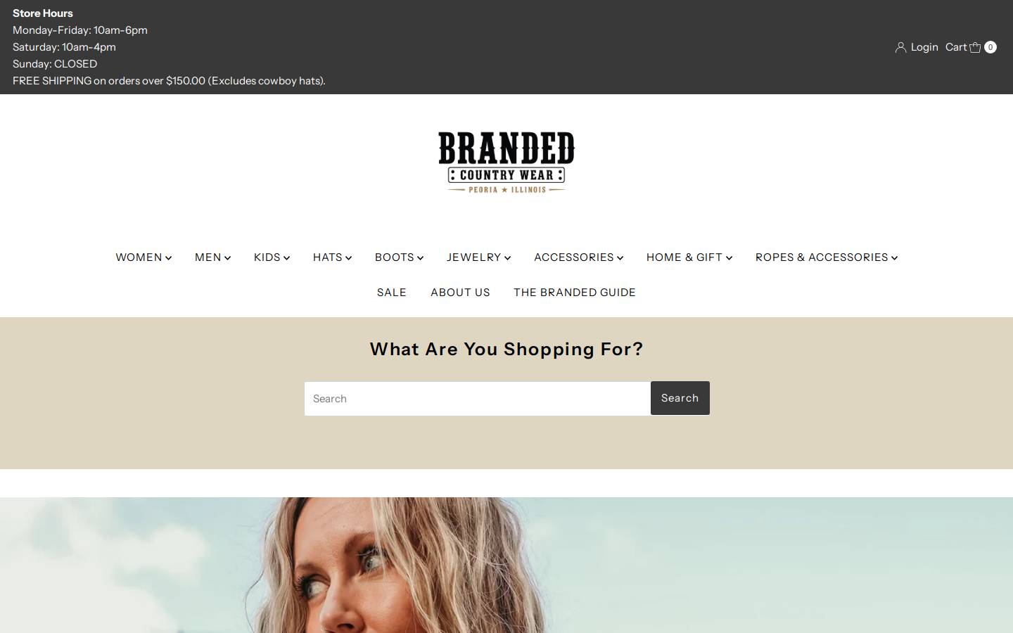 brandedcountrywear.com homepage screenshot