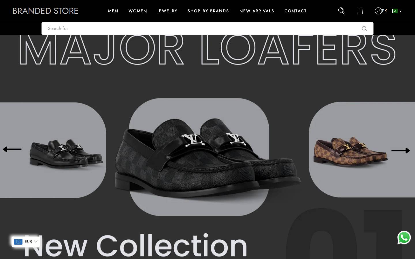 brandedestore.com homepage screenshot