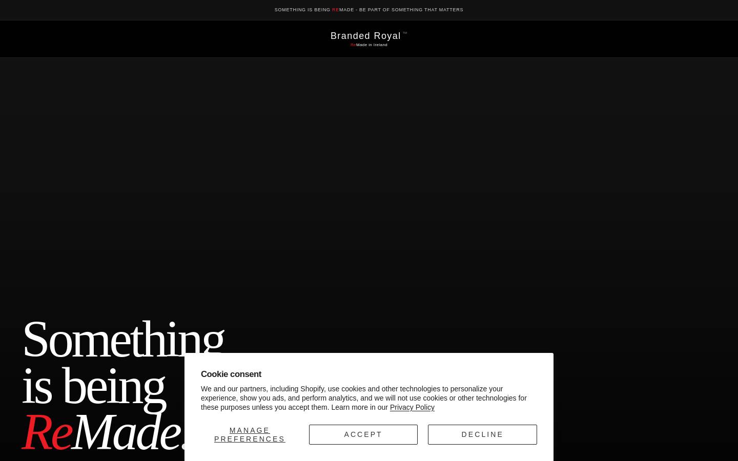 brandedroyal.com homepage screenshot