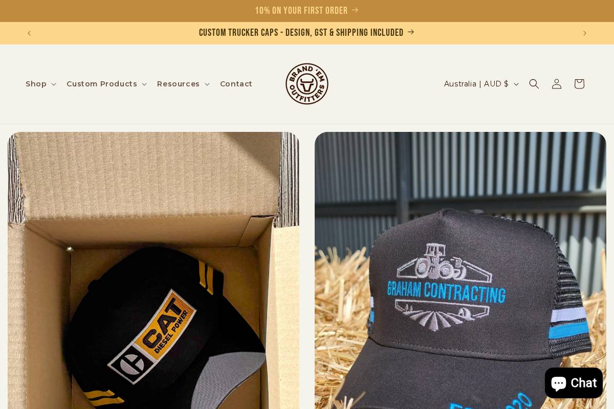 brandemau.com homepage screenshot