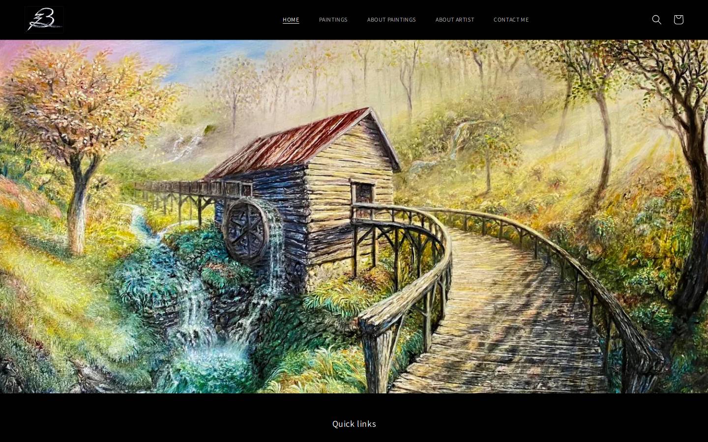 brandenbergerfineart.com homepage screenshot