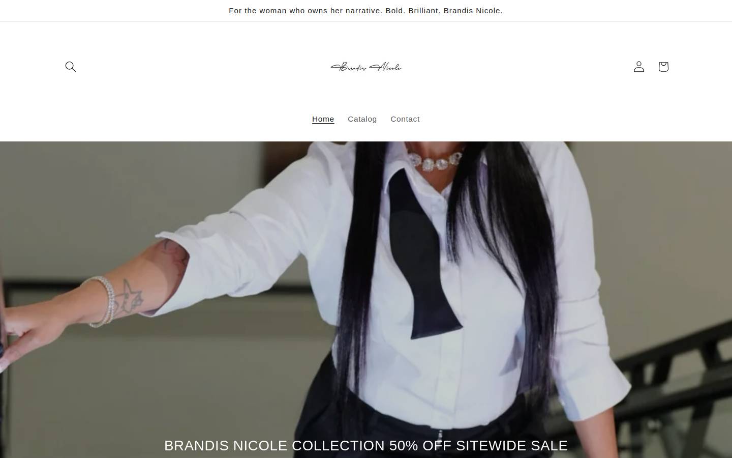 brandisnicole.com homepage screenshot