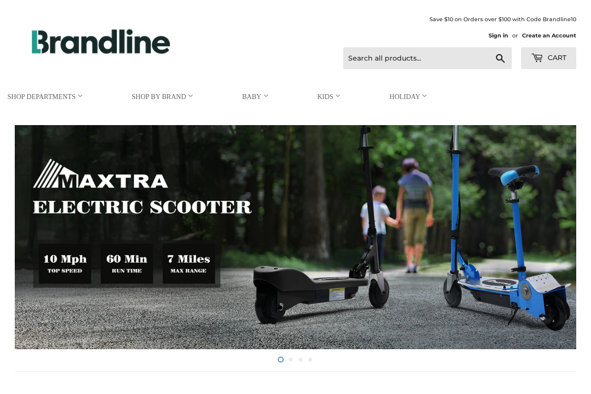 Brandline homepage screenshot