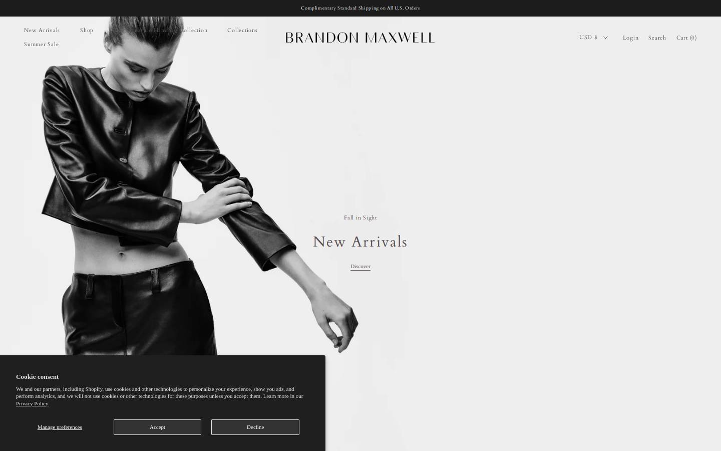 brandonmaxwellonline.com homepage screenshot