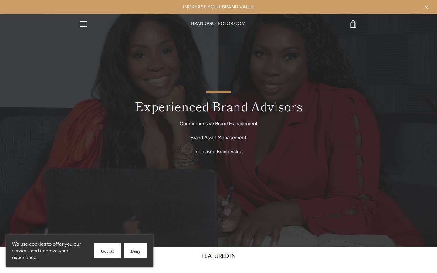 brandprotector.com homepage screenshot