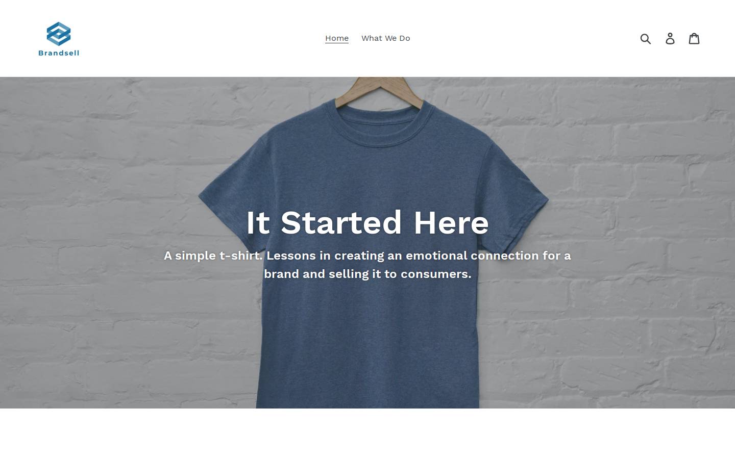brandsell.com homepage screenshot