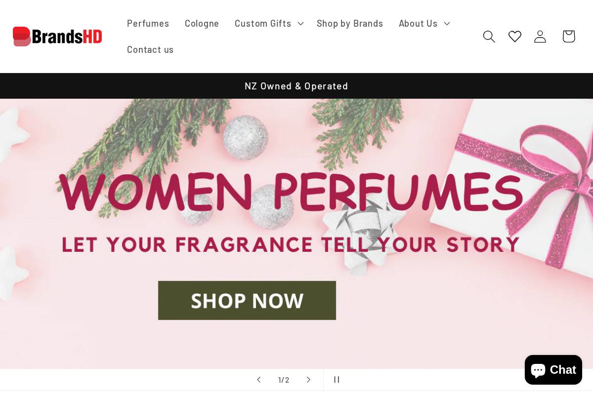 Brands HD homepage screenshot