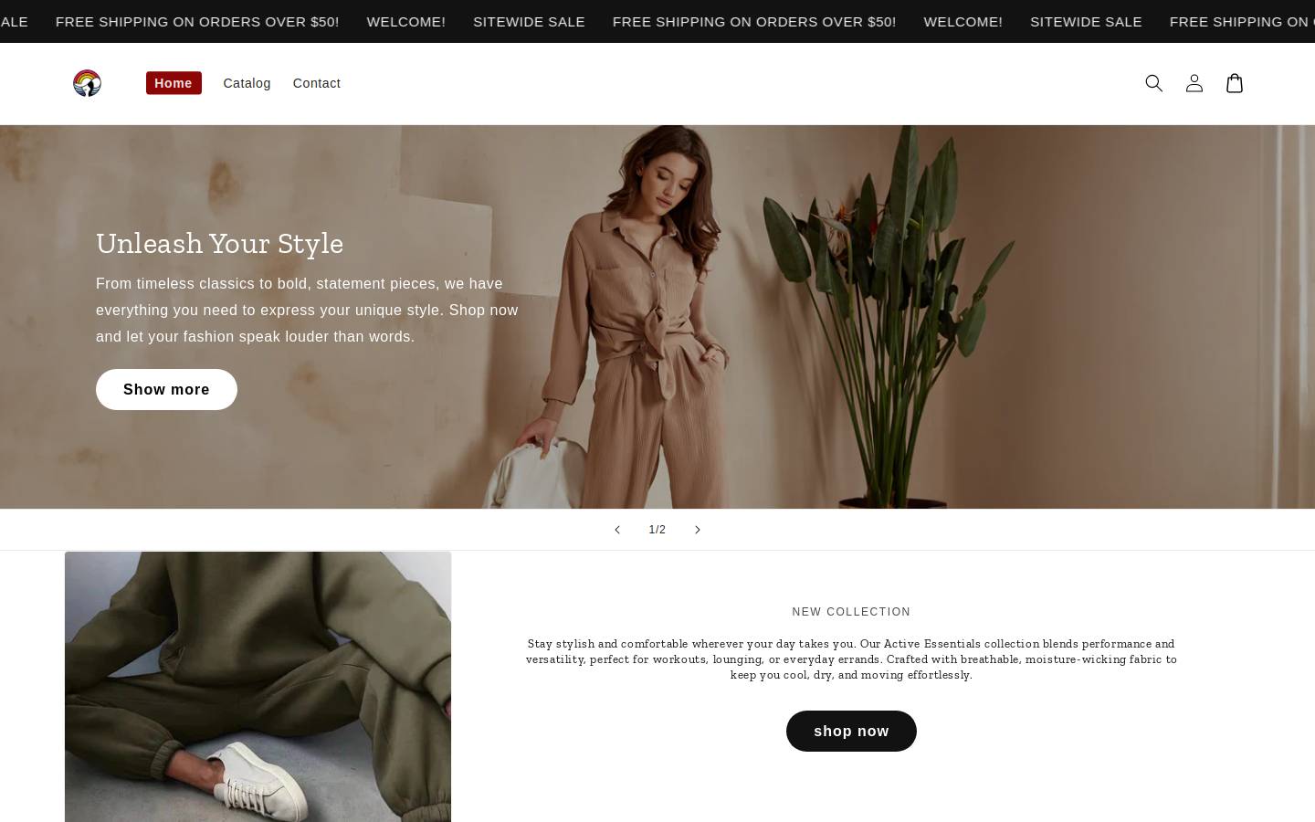 BrandShop homepage screenshot