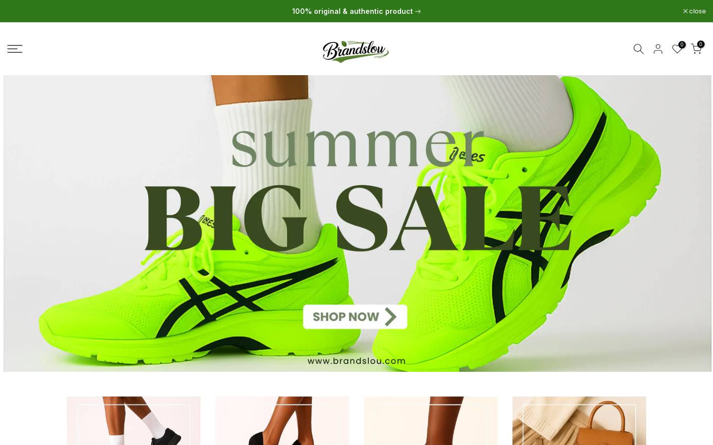 brandslou.com homepage screenshot