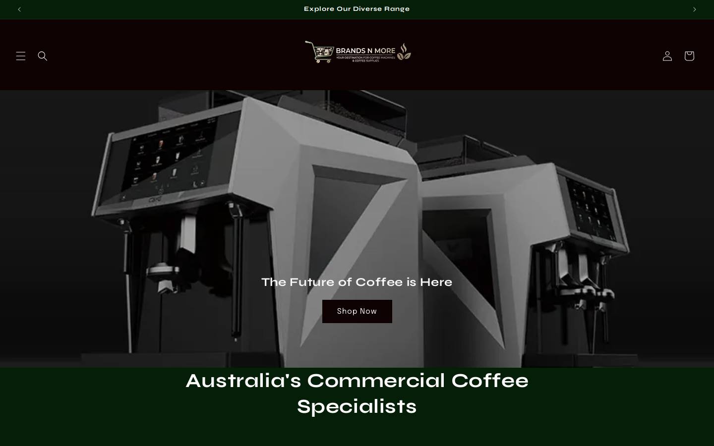 brandsnmore.com.au homepage screenshot