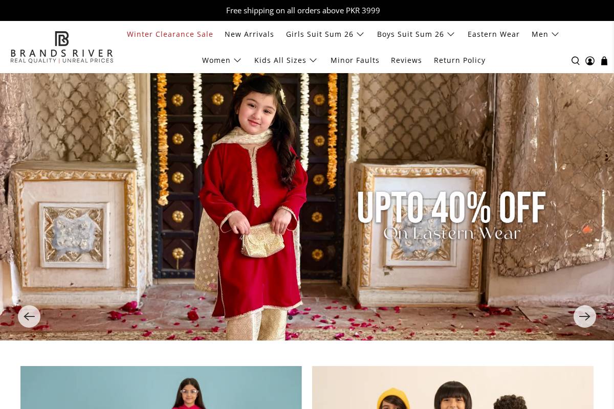 brandsriver.com homepage screenshot