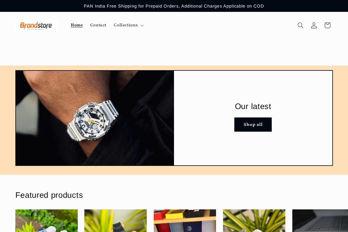 Brandstoreonlineshoppee homepage screenshot