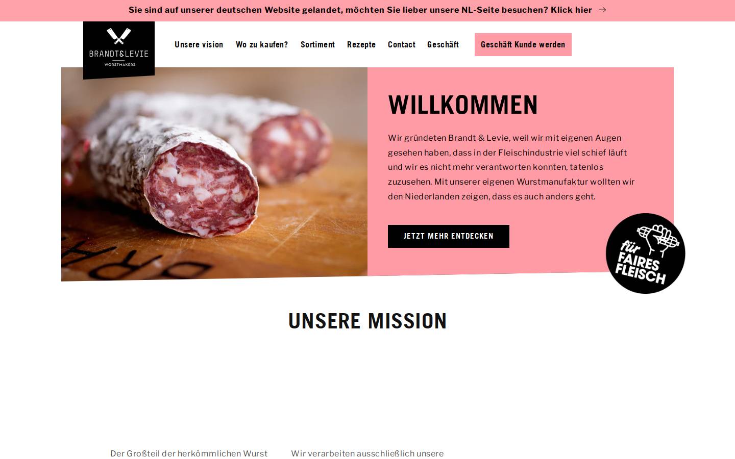 brandtenlevie.de homepage screenshot