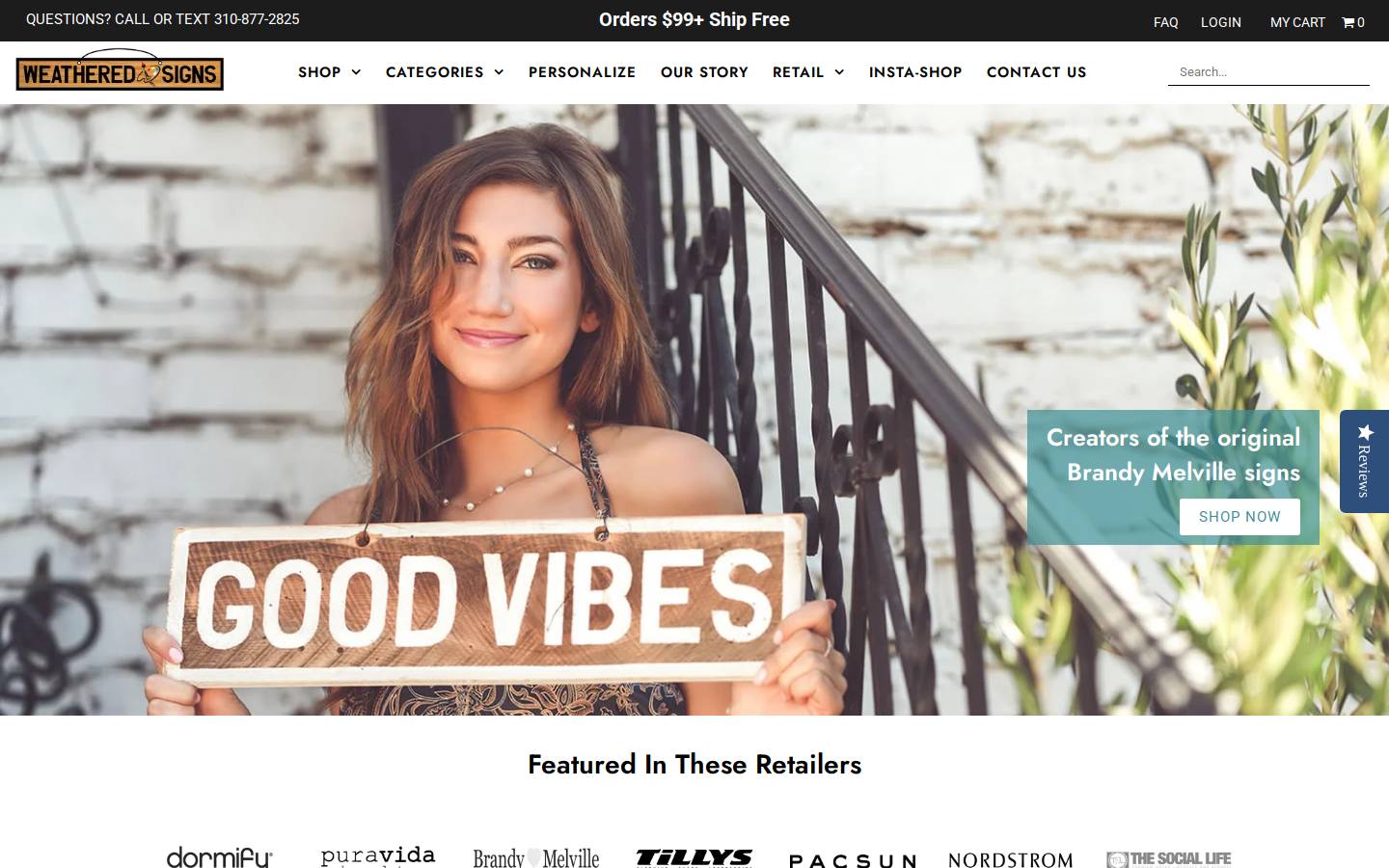 brandy-signs.com homepage screenshot