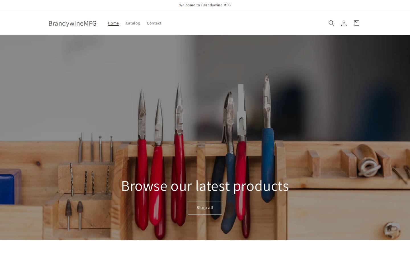 brandywinemfg.com homepage screenshot