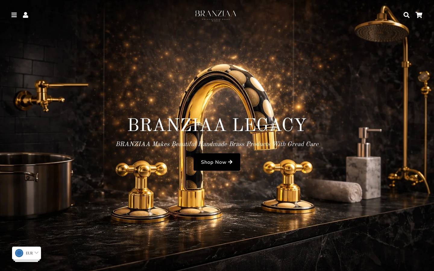 branziaa.com homepage screenshot