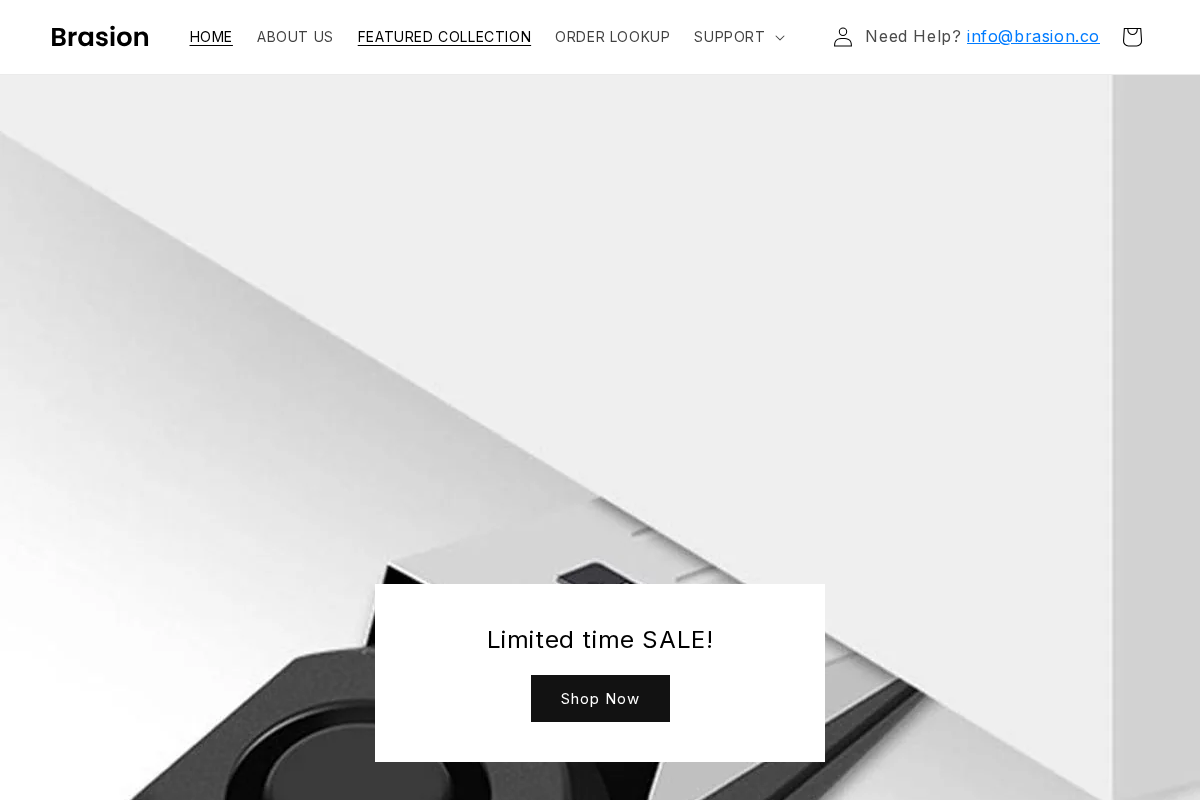 Brasion homepage screenshot