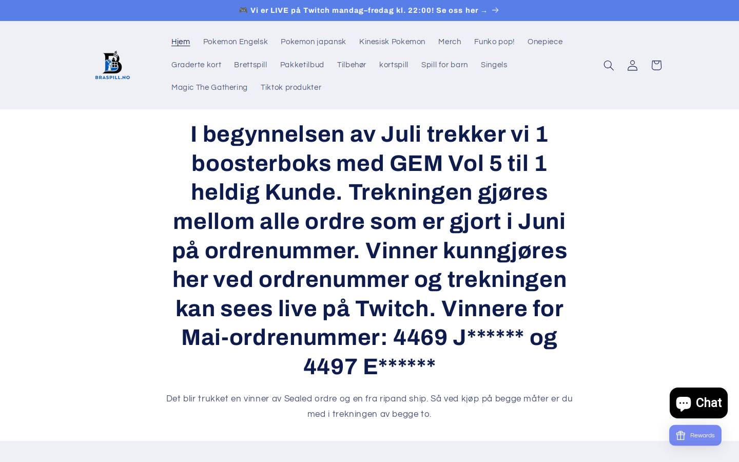 Braspill homepage screenshot