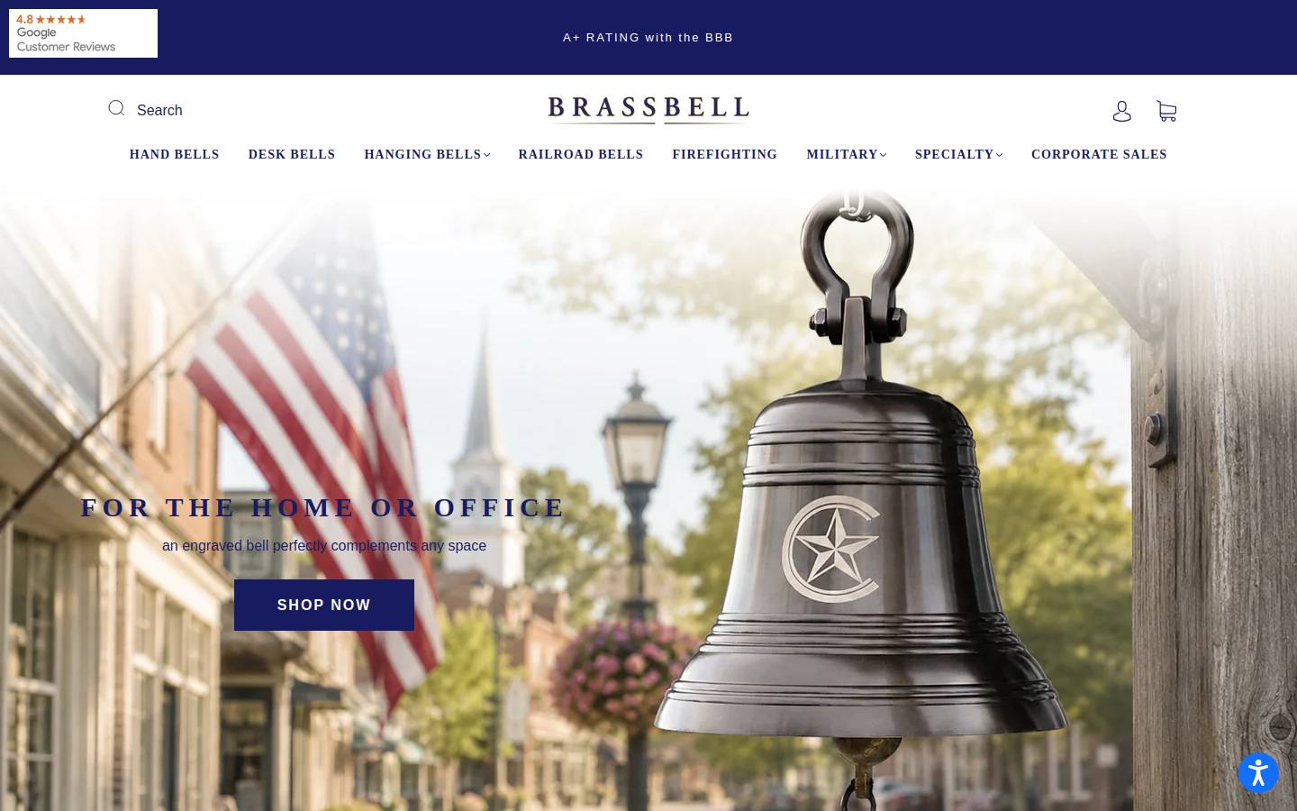 Brassbell.com homepage screenshot