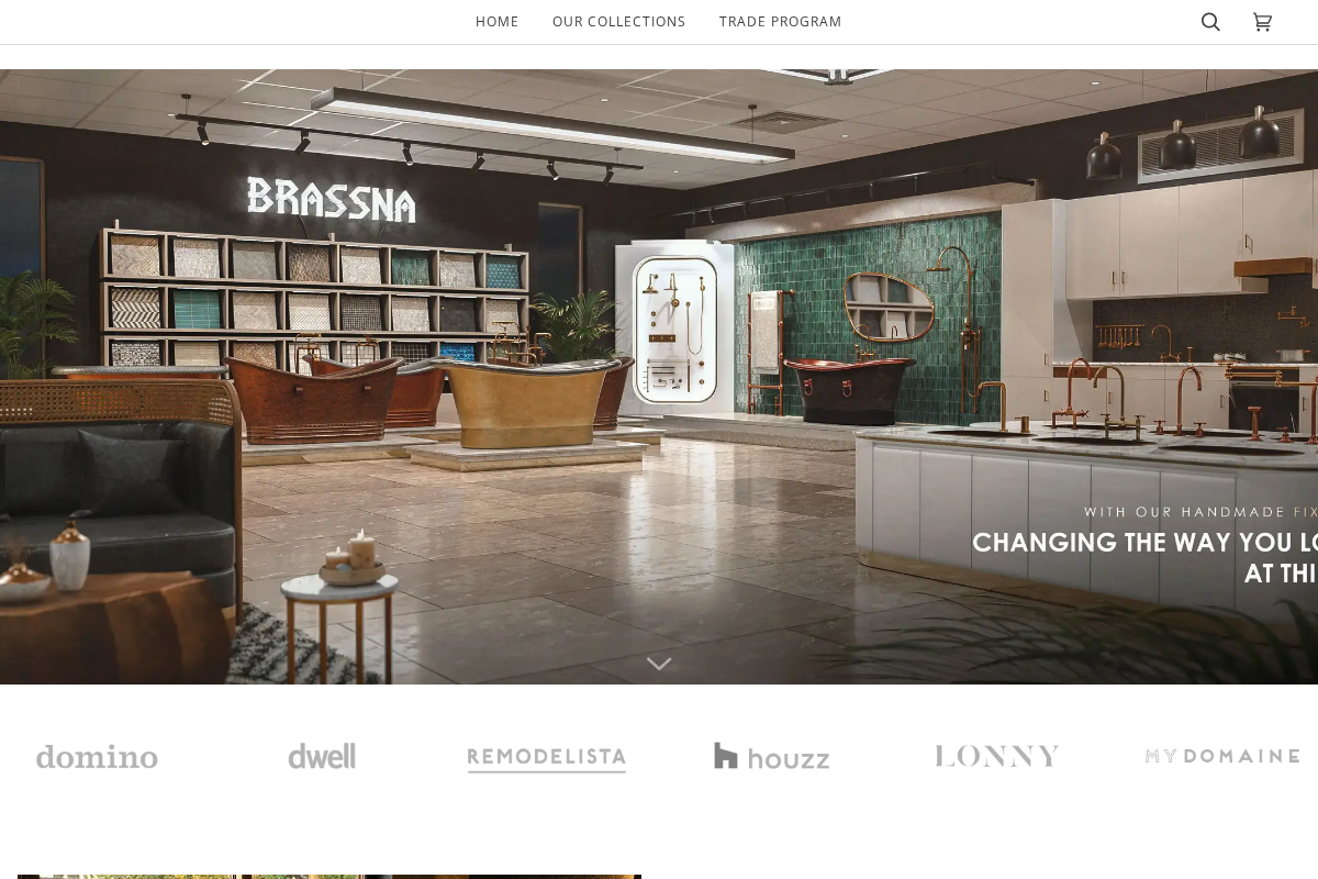 Brassna homepage screenshot