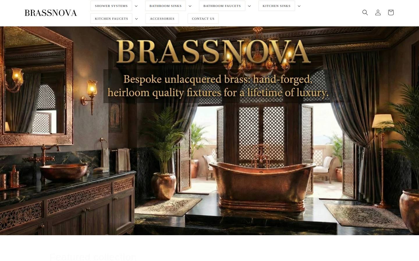 brassnova.com homepage screenshot