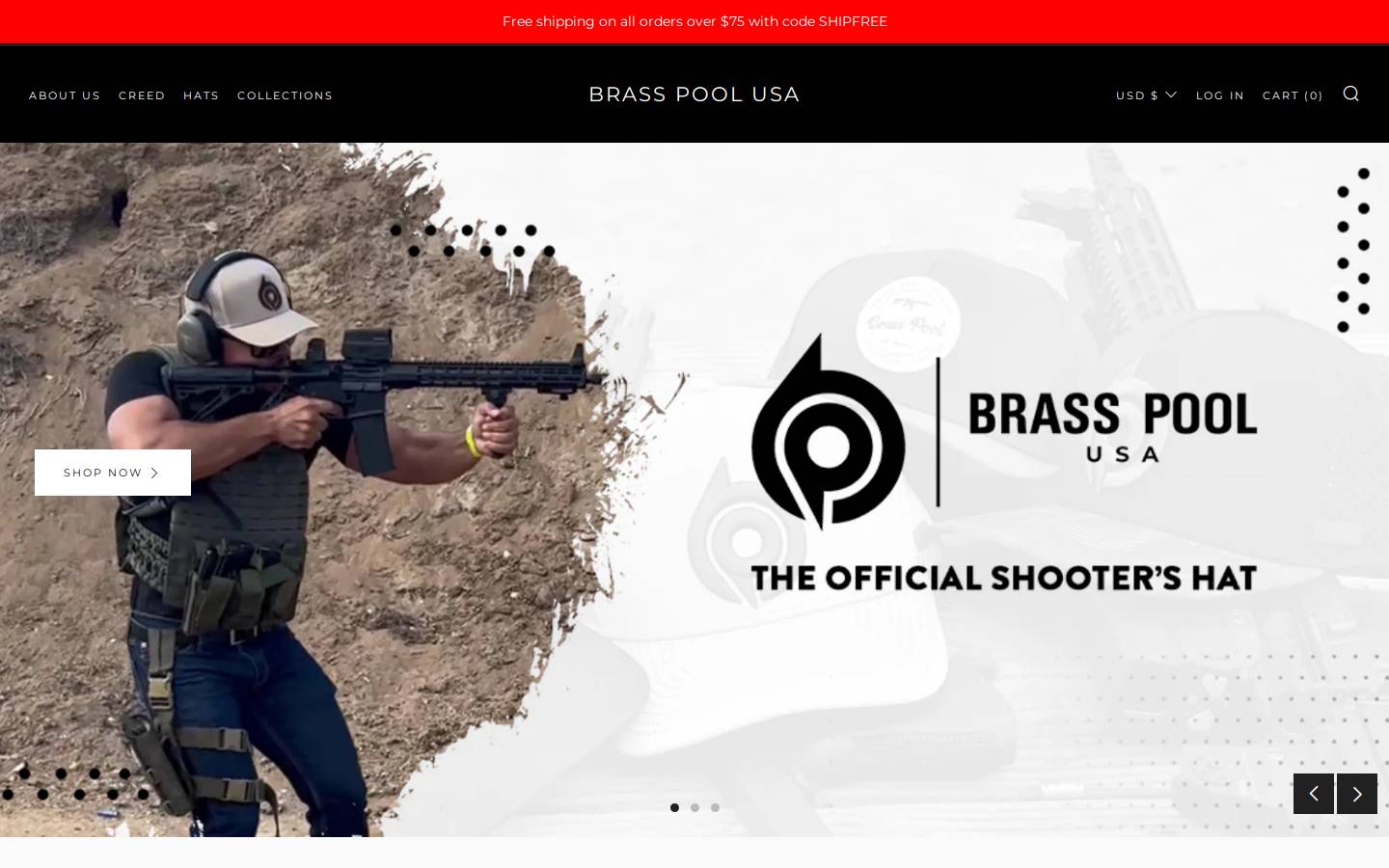 brasspoolusa.com homepage screenshot