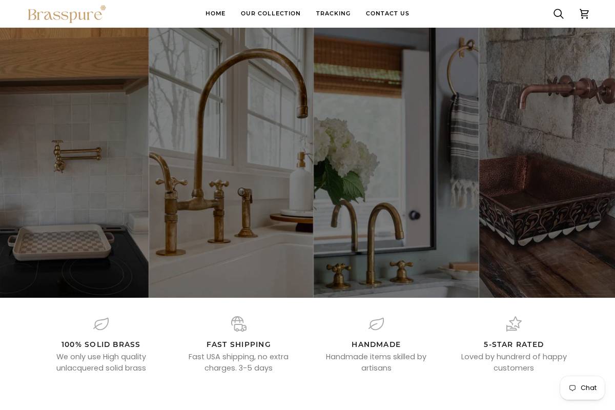 brasspure.com homepage screenshot