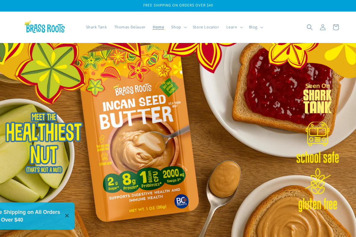 Brass Roots homepage screenshot