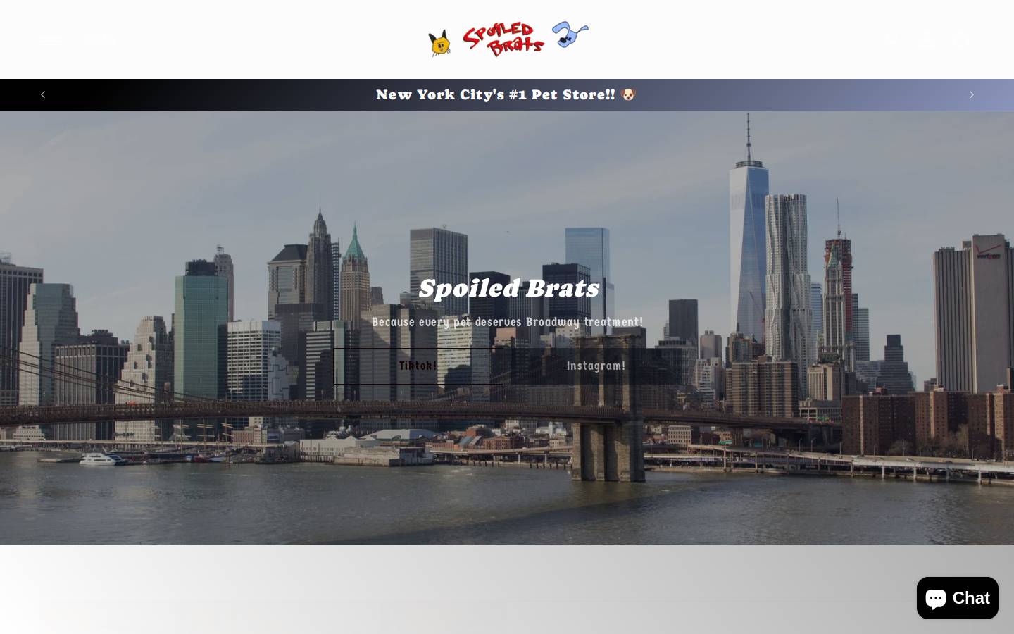 bratsnyc.com homepage screenshot