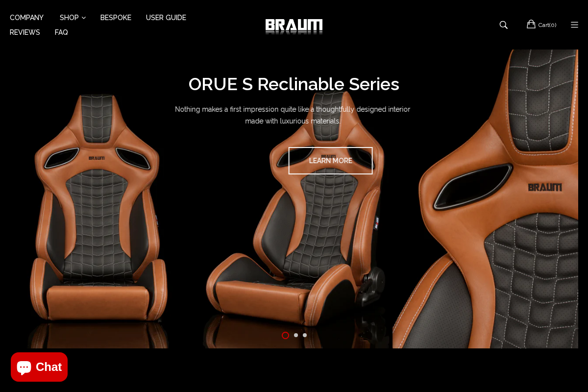 braumracing.com homepage screenshot