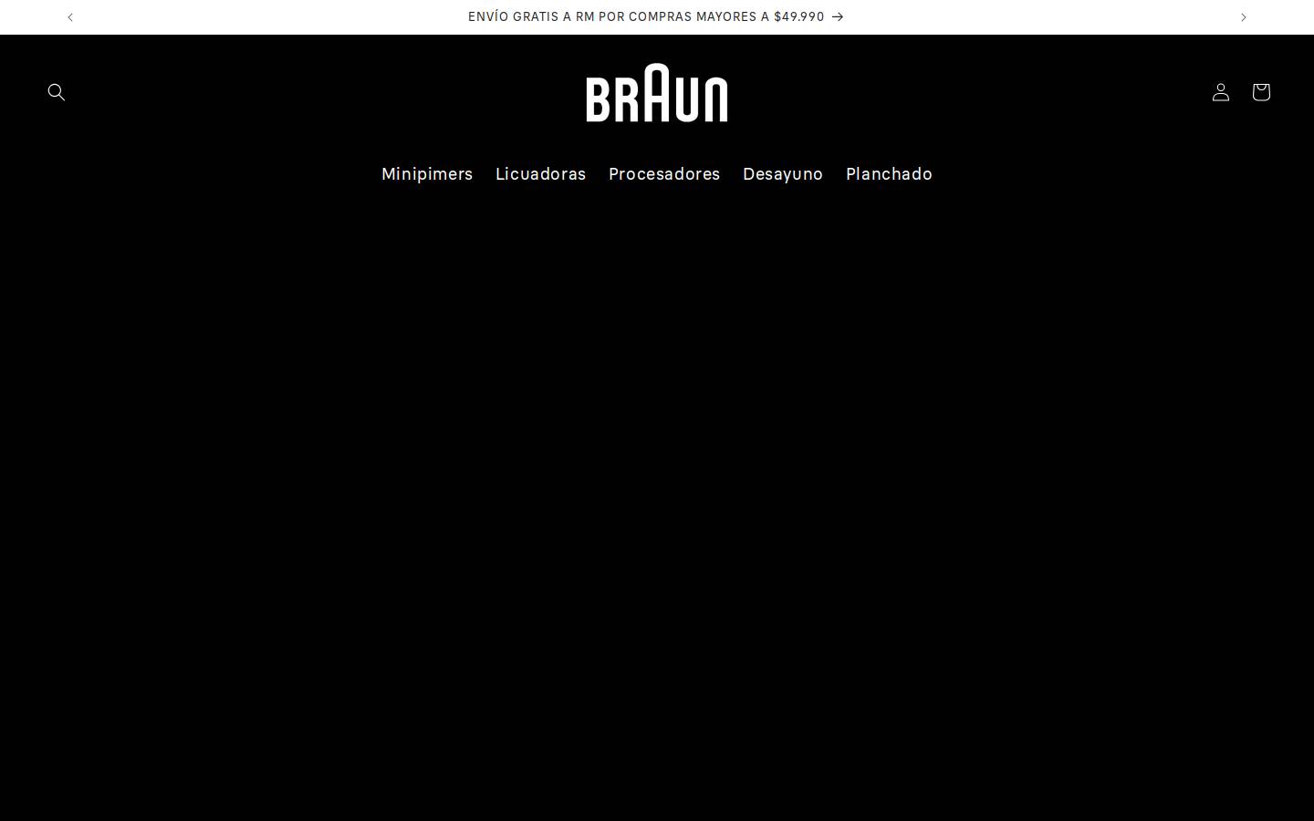 De'Longhi Braun Household homepage screenshot