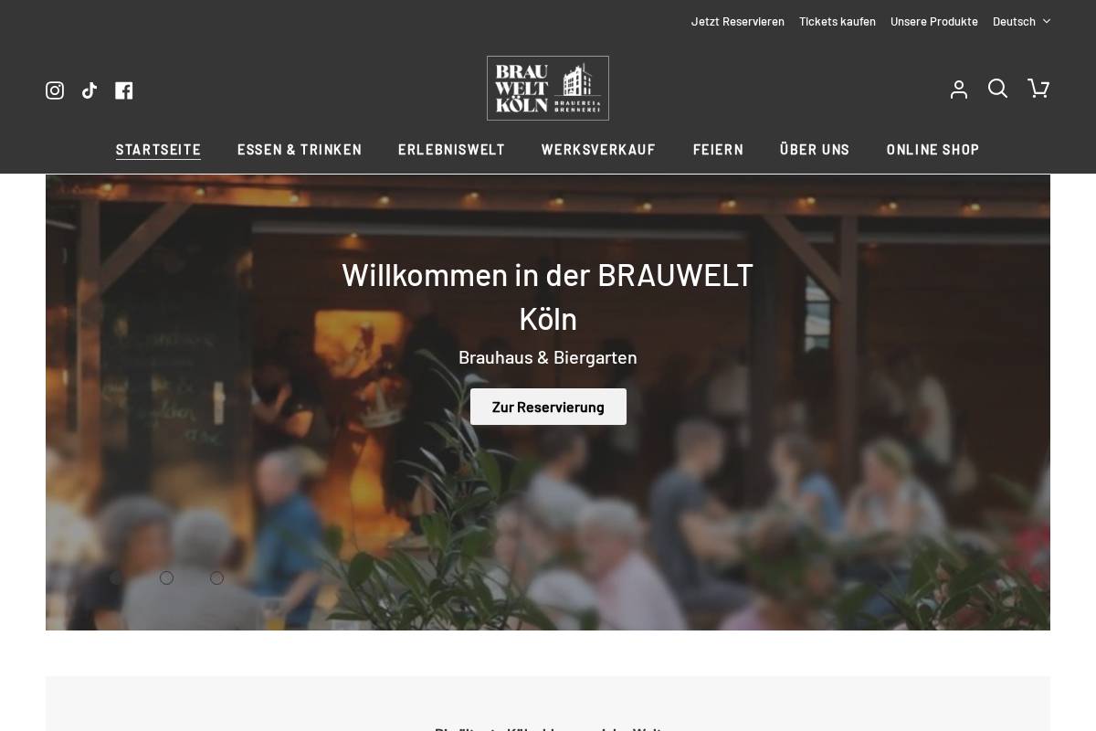 brauwelt-koeln.de homepage screenshot