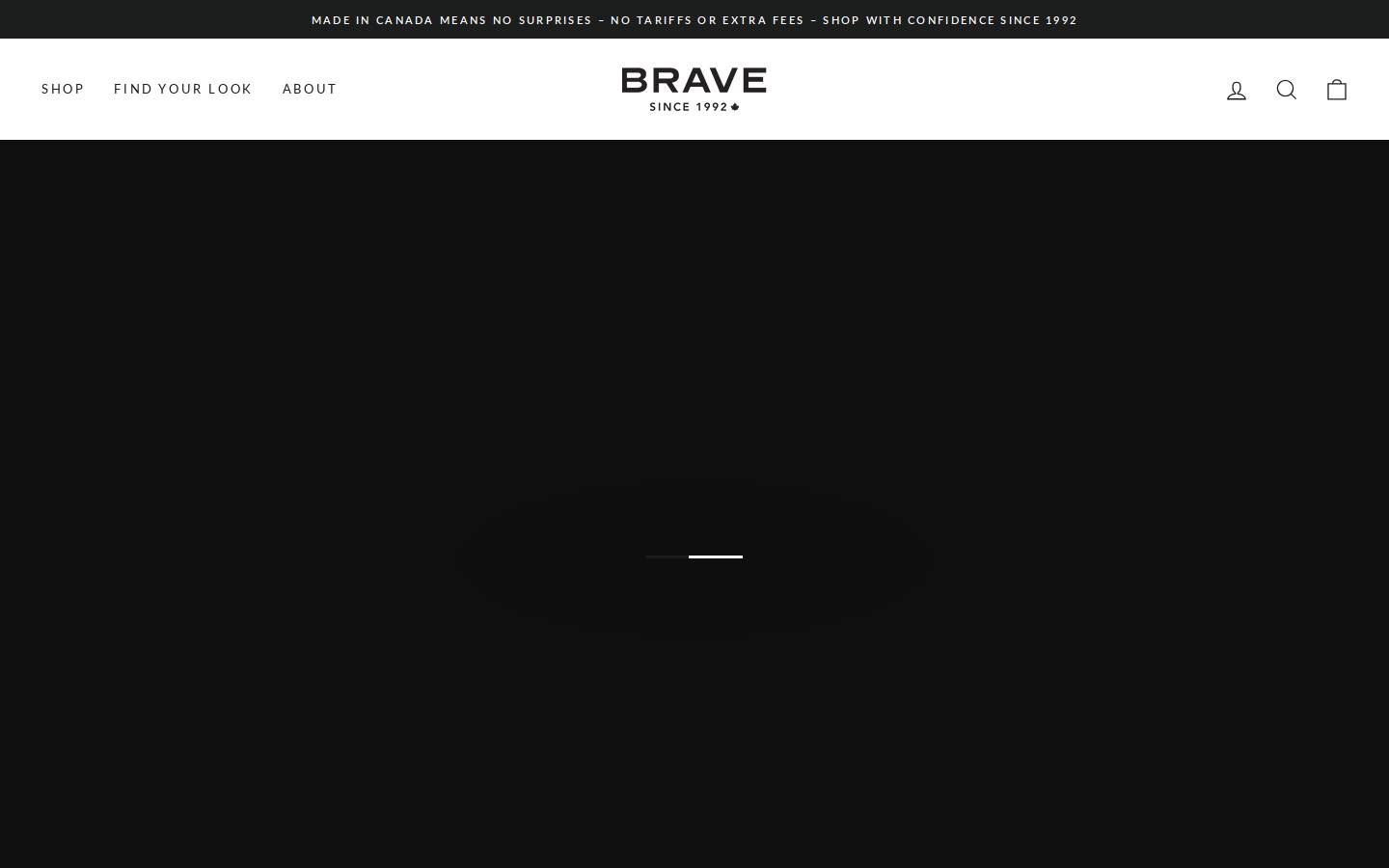 braveleather.com homepage screenshot