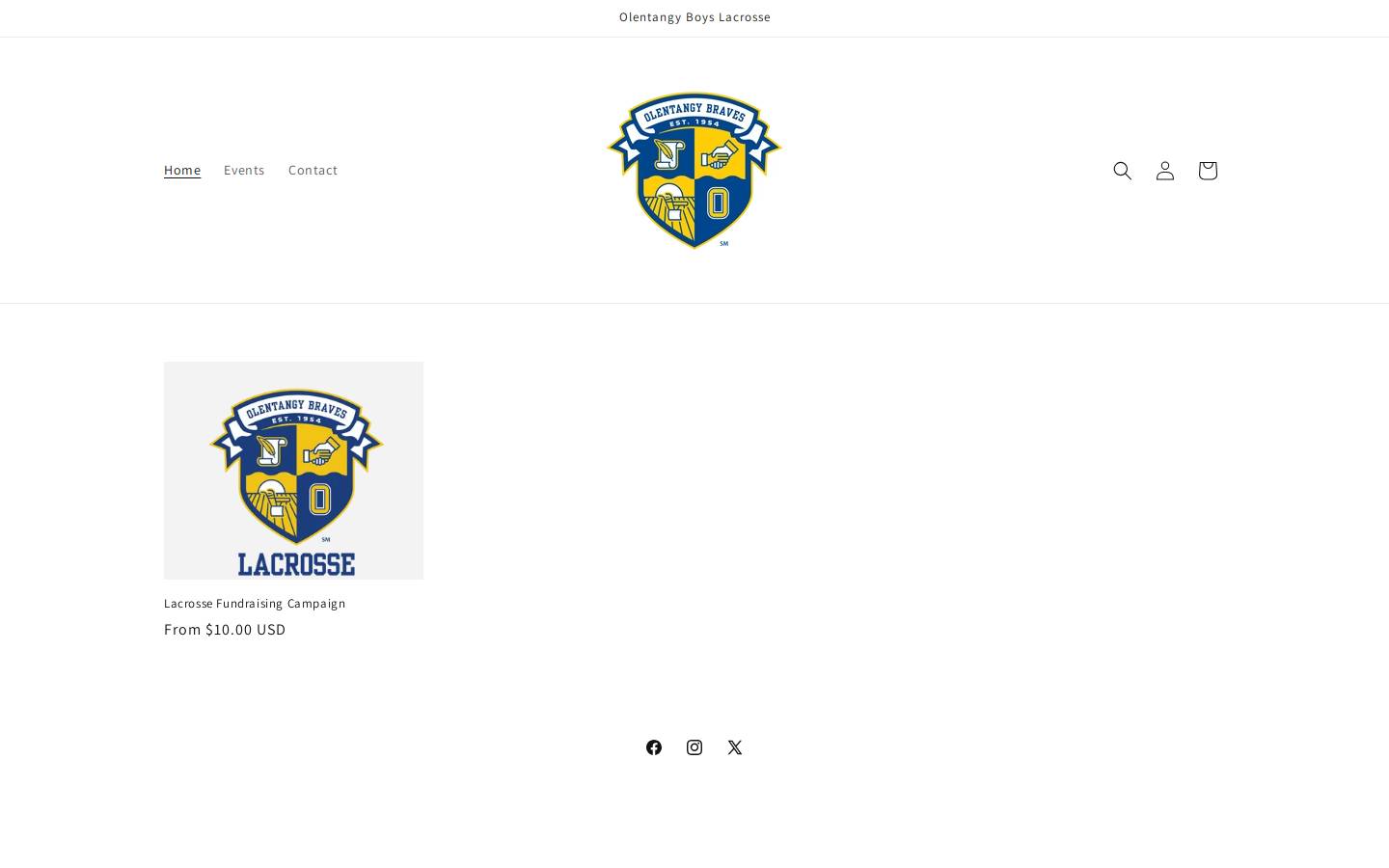 braveslacrosse.com homepage screenshot