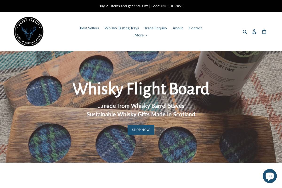 bravestaves.com homepage screenshot