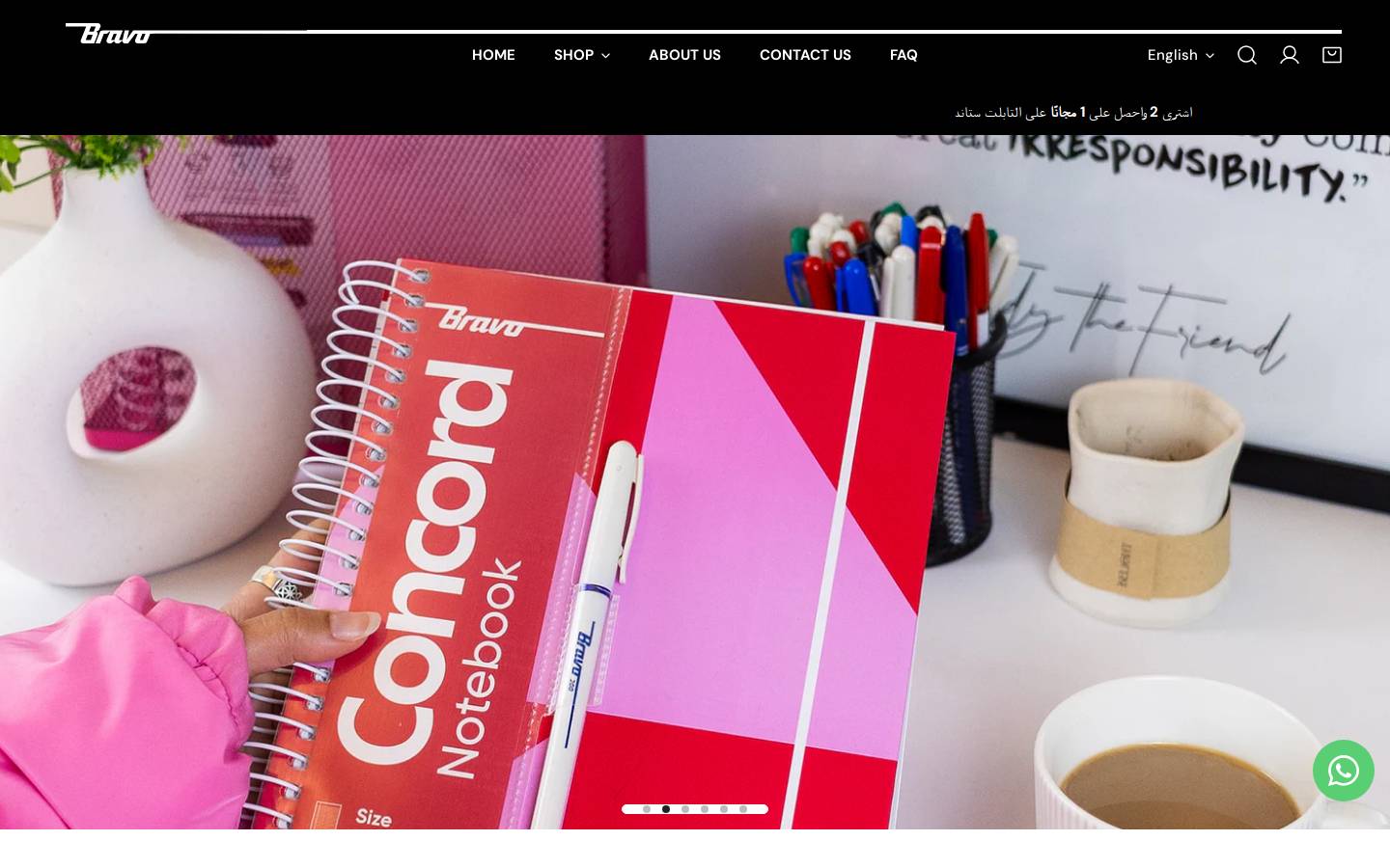 bravoeg.com homepage screenshot