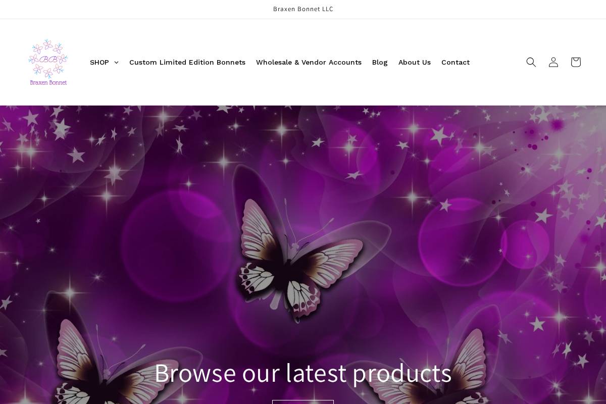 braxenbonnet.com homepage screenshot