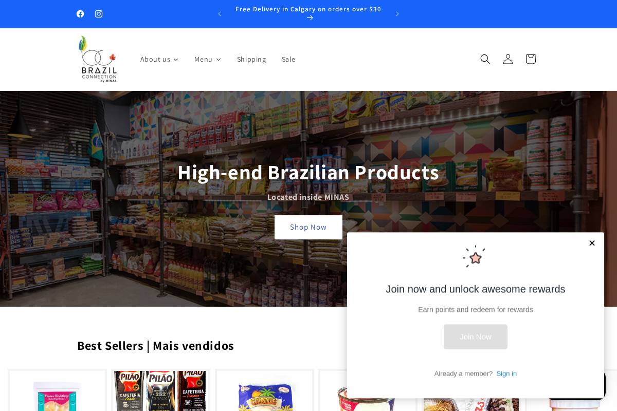 brazilconnection.ca homepage screenshot