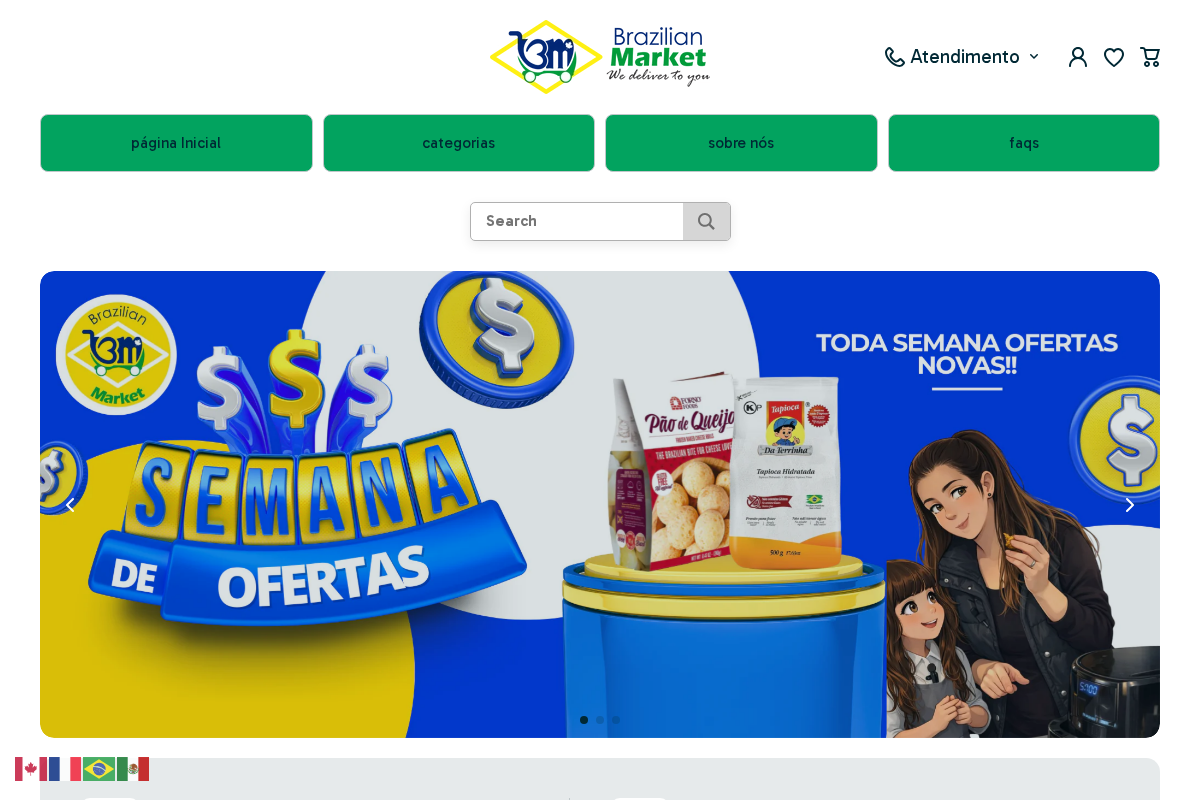 Brazilian Market Toronto homepage screenshot