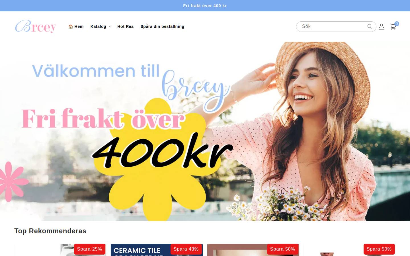 Brcey homepage screenshot