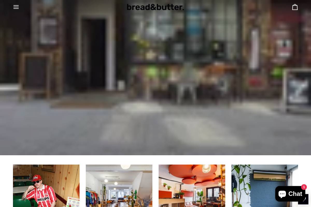 Breadandbuttercollection homepage screenshot